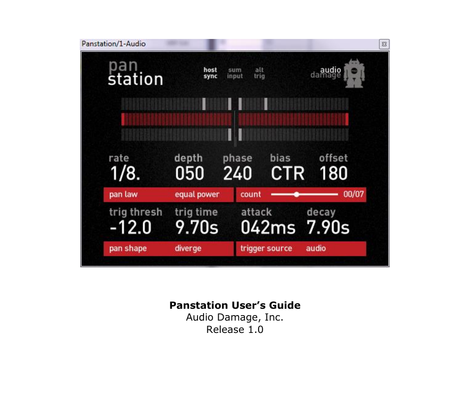 Audio Damage Panstation User Manual | 18 pages