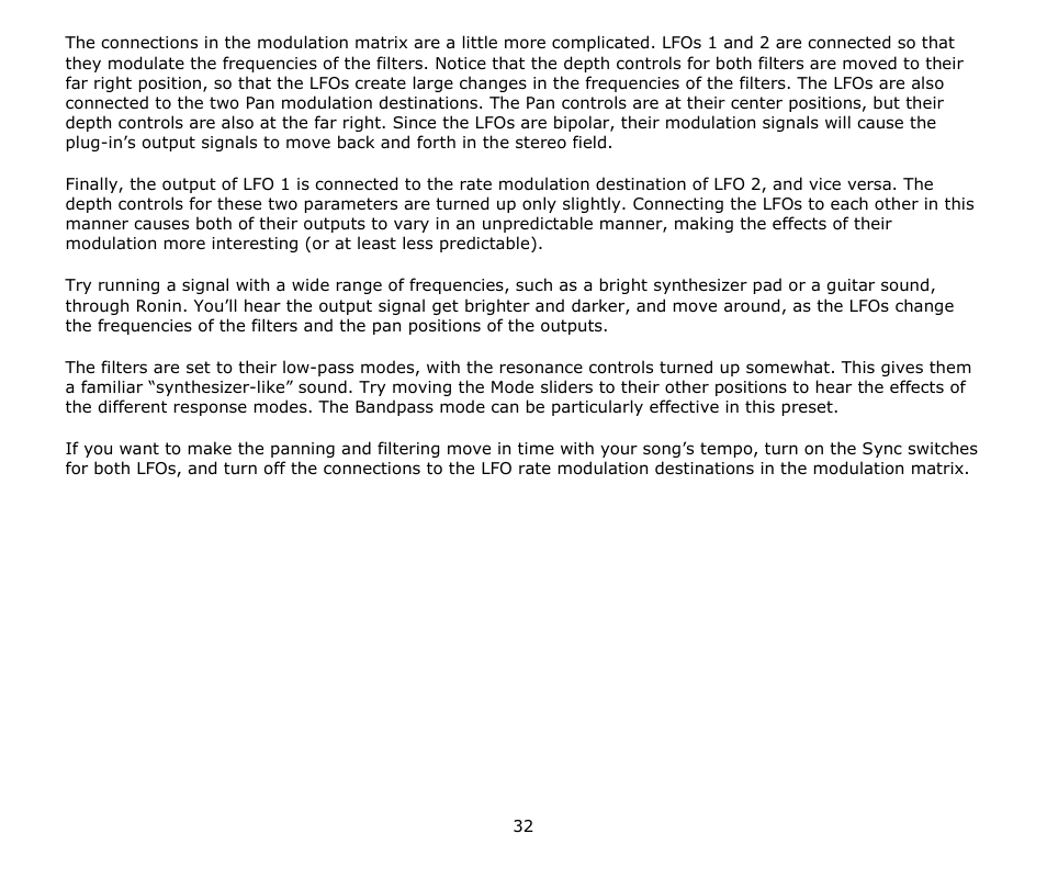 Audio Damage Ronin User Manual | Page 32 / 37