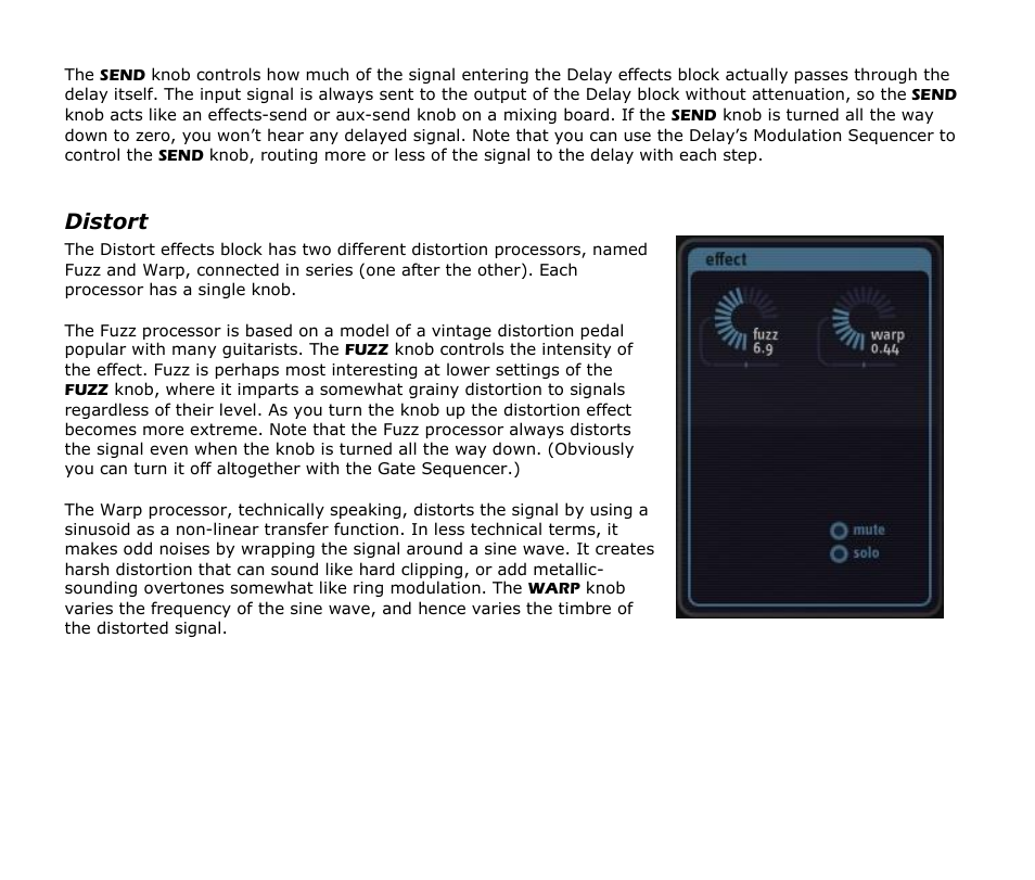 Distort | Audio Damage BigSeq2 User Manual | Page 15 / 24