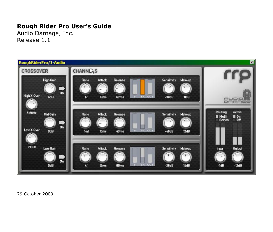 Audio Damage Rough Rider Pro User Manual | 12 pages