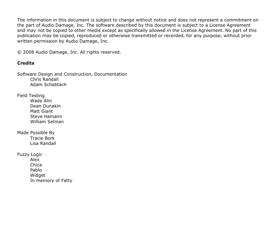 Audio Damage Ricochet User Manual | Page 2 / 18