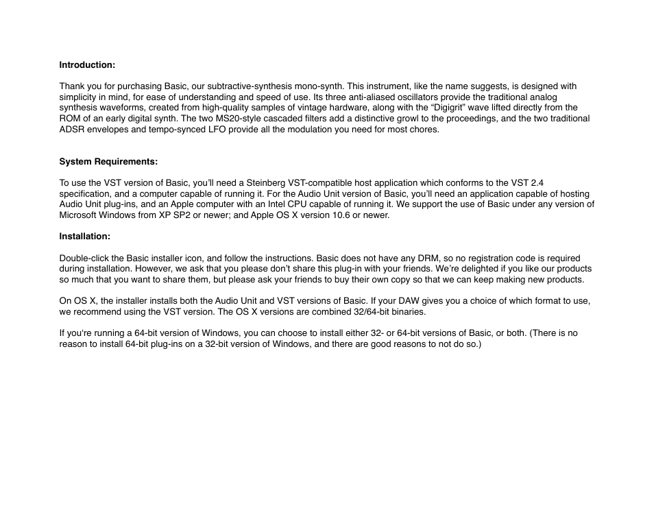 Audio Damage Basic User Manual | Page 5 / 13