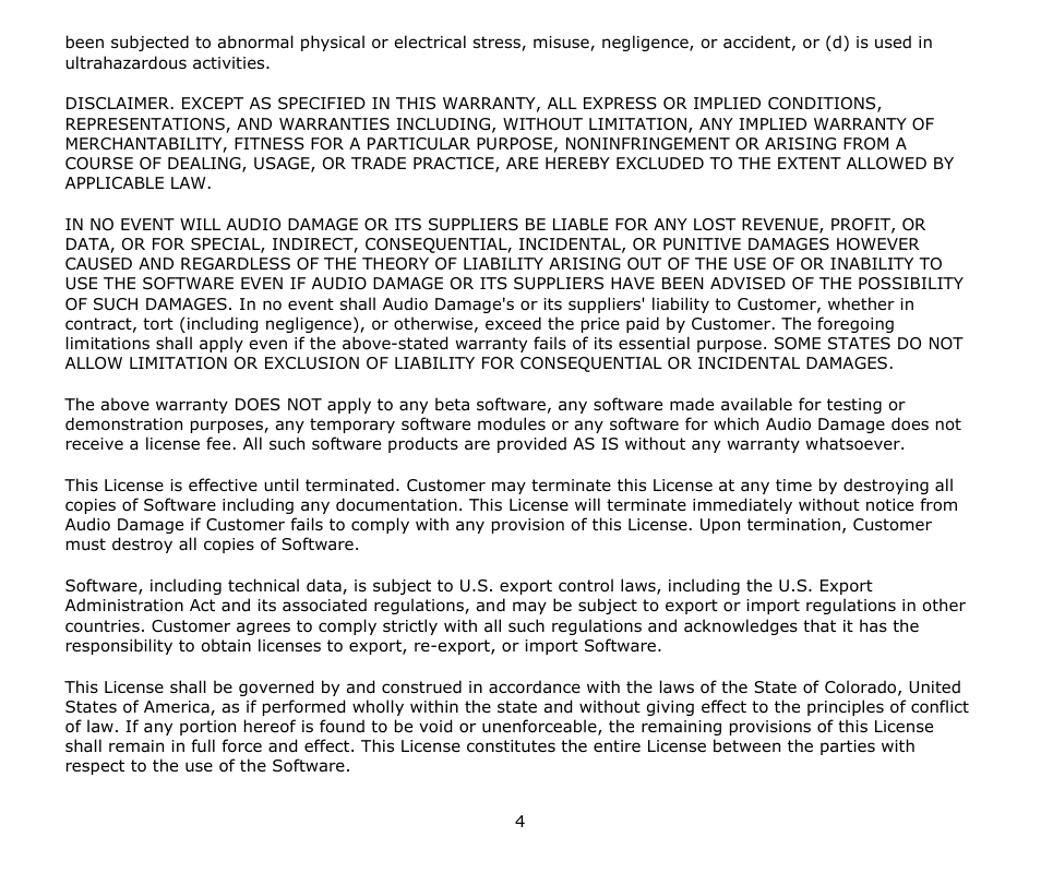 Audio Damage Tattoo User Manual | Page 4 / 34