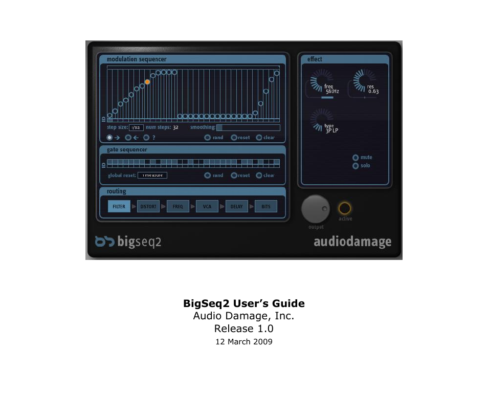 Audio Damage BigSeq2 Upgrade From BigSeq1 User Manual | 24 pages