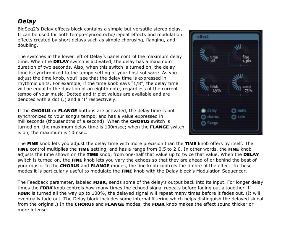 Delay | Audio Damage BigSeq2 Upgrade From BigSeq1 User Manual | Page 14 / 24