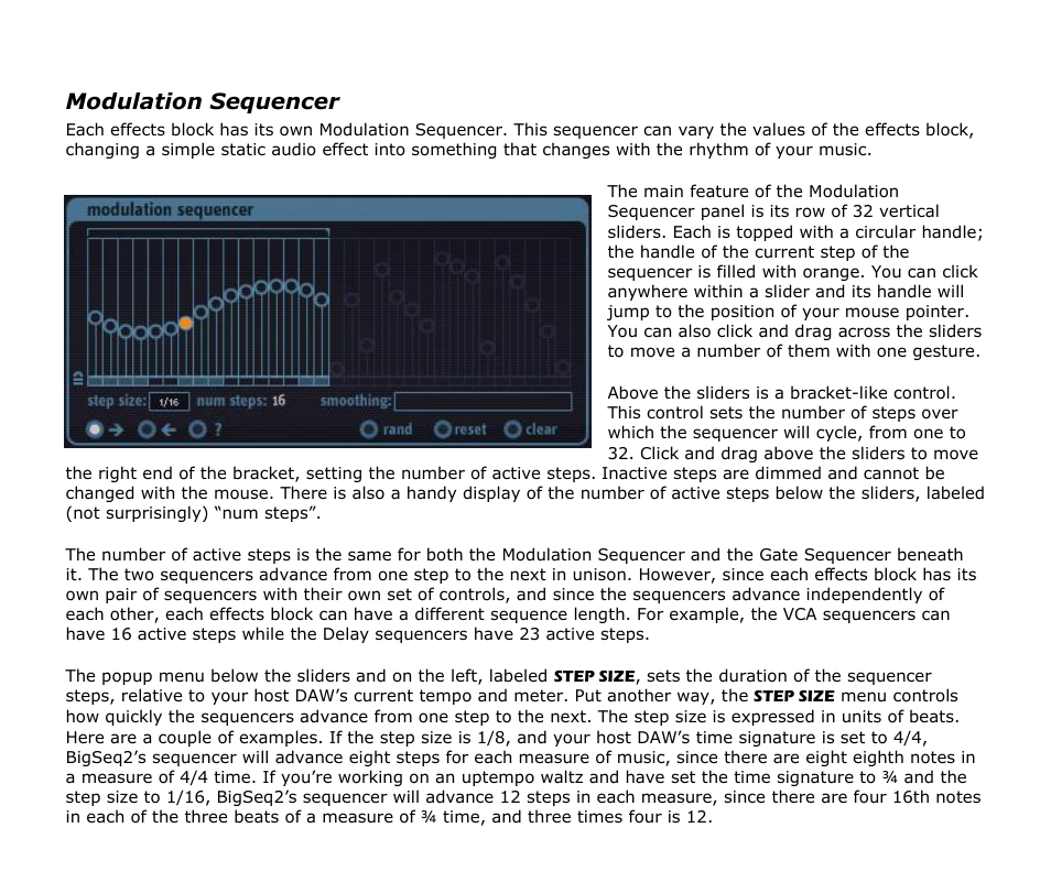 Modulation sequencer | Audio Damage BigSeq2 Upgrade From BigSeq1 User Manual | Page 9 / 24