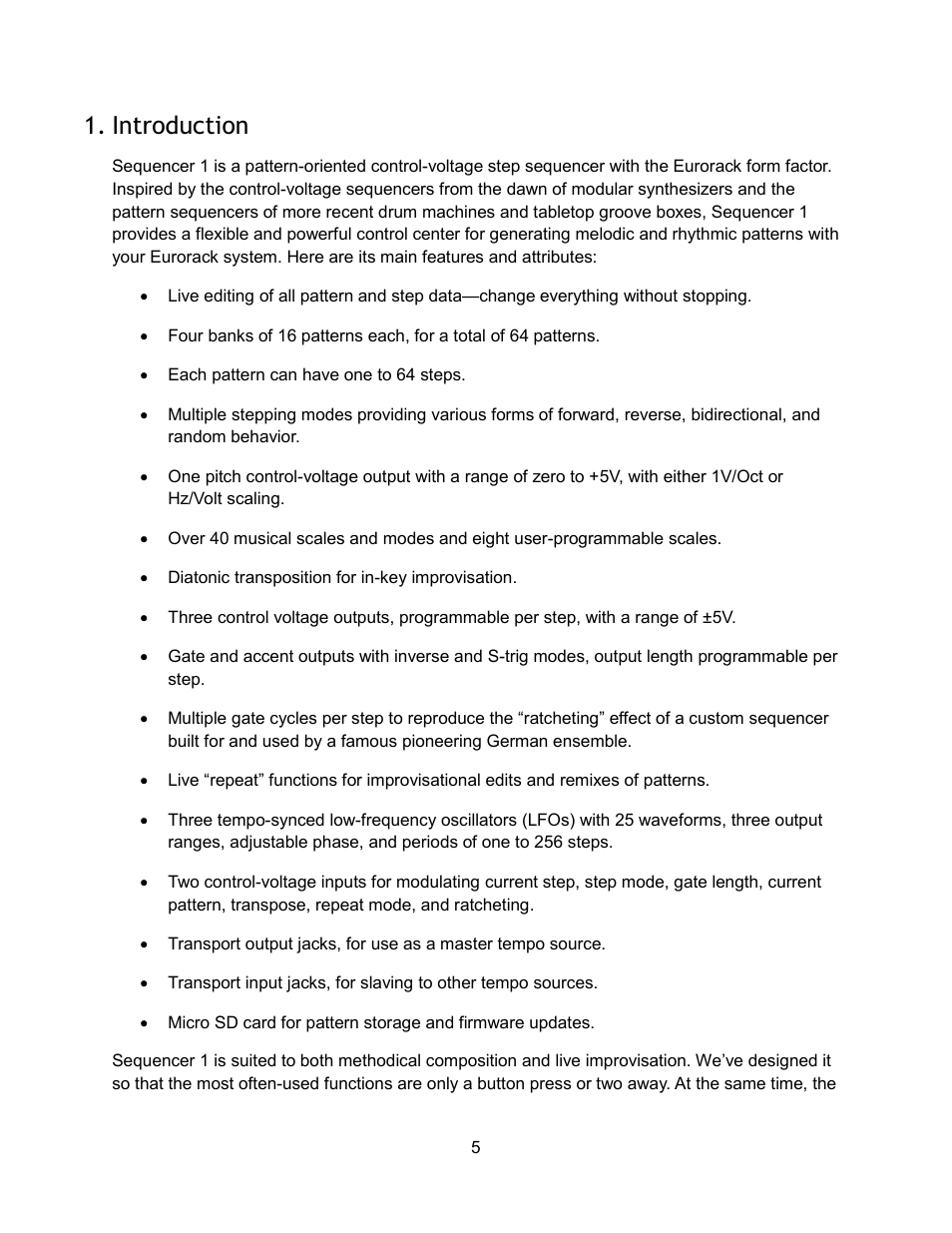 Introduction | Audio Damage Sequencer 1 User Manual | Page 5 / 32