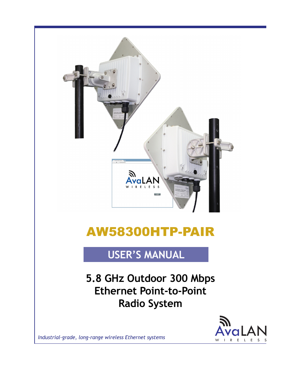 AvaLAN Wireless AW58300HTP-PAIR User Manual | 13 pages