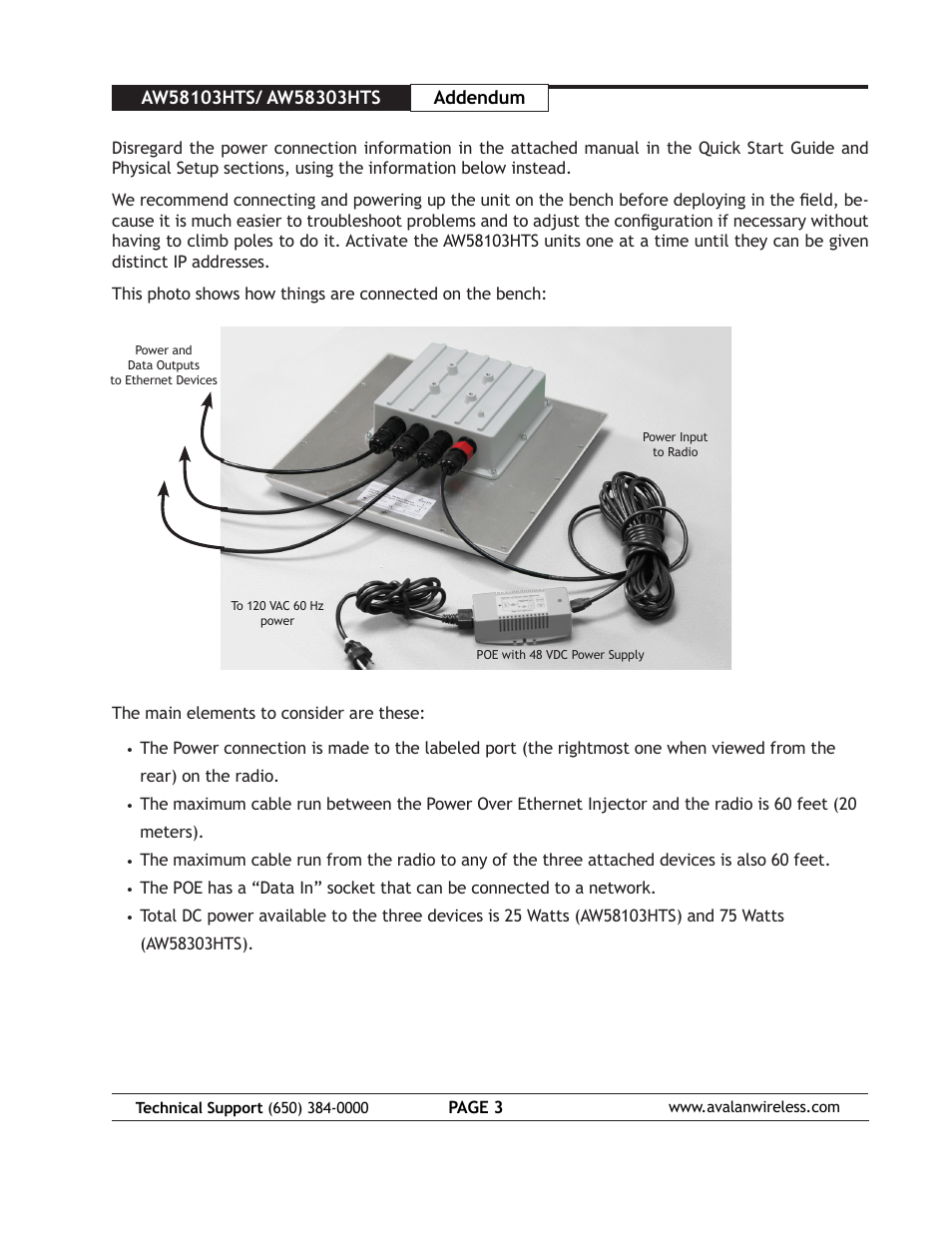AvaLAN Wireless AW58103HTS User Manual | Page 3 / 16