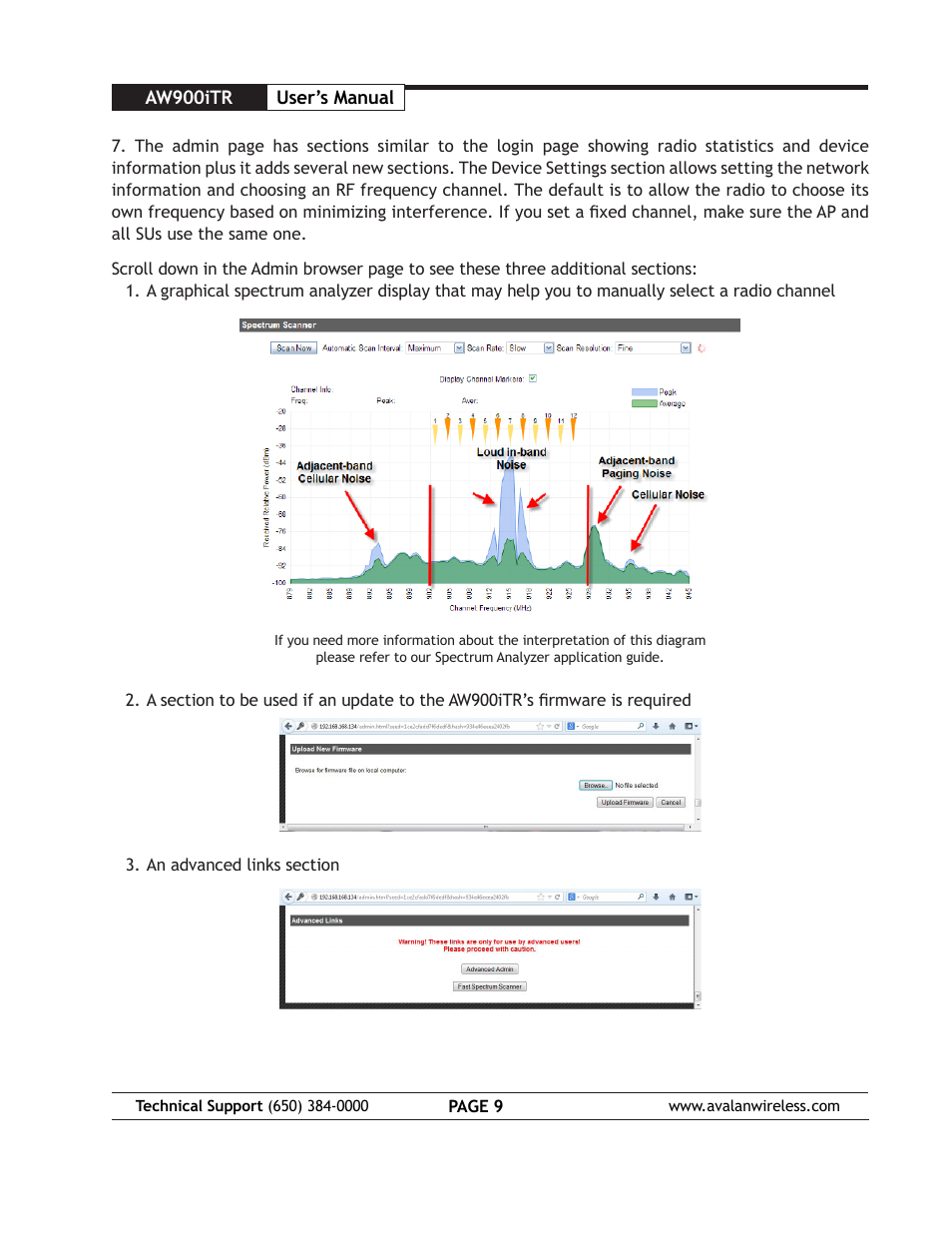AvaLAN Wireless AW900iTR User Manual | Page 9 / 17