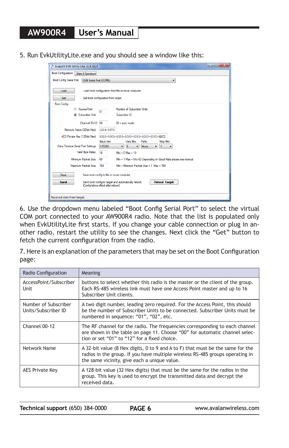 Aw900r4 user’s manual | AvaLAN Wireless AW900R4 User Manual | Page 6 / 12
