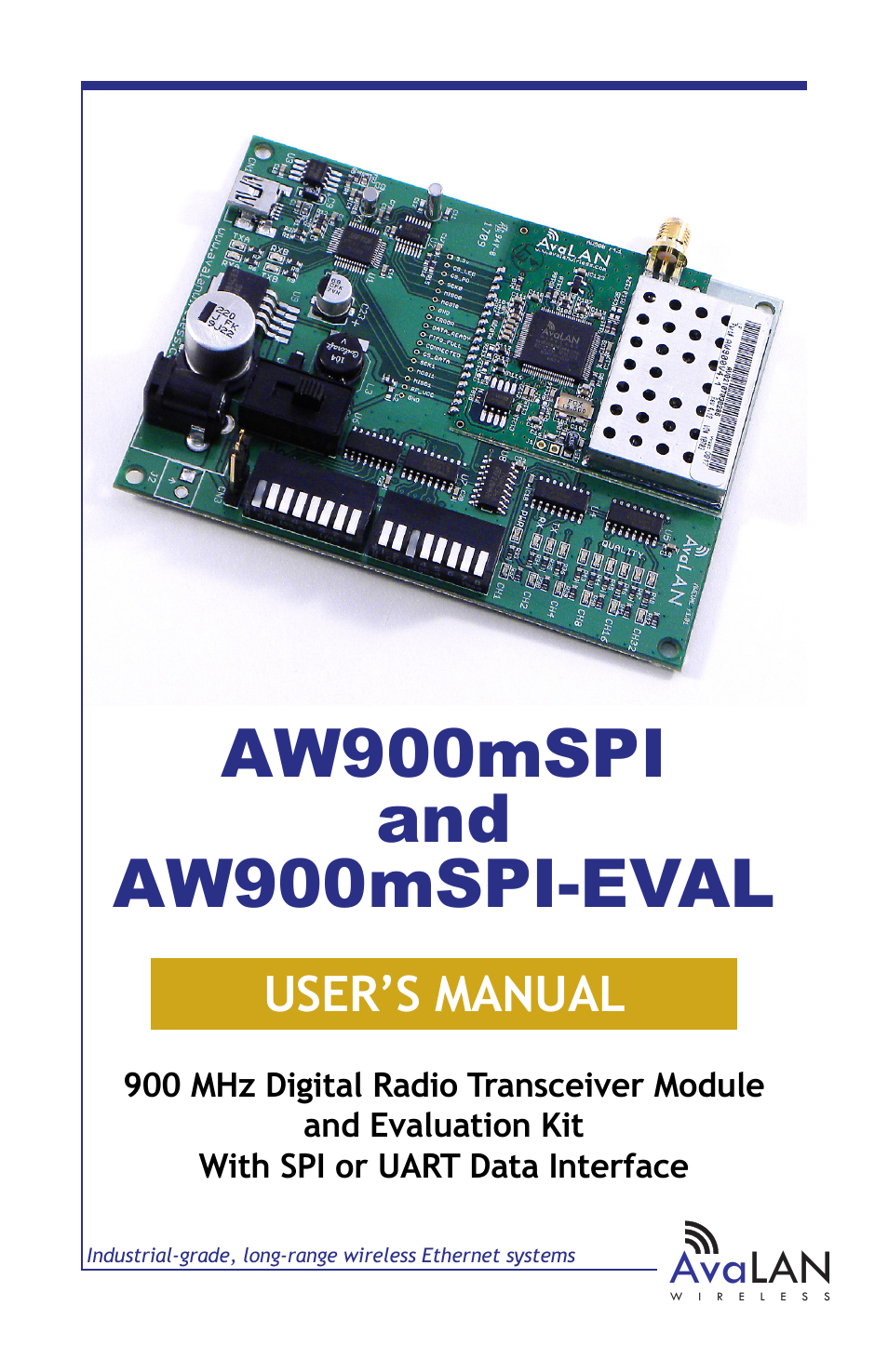 AvaLAN Wireless AW900mSPI-10 User Manual | 40 pages