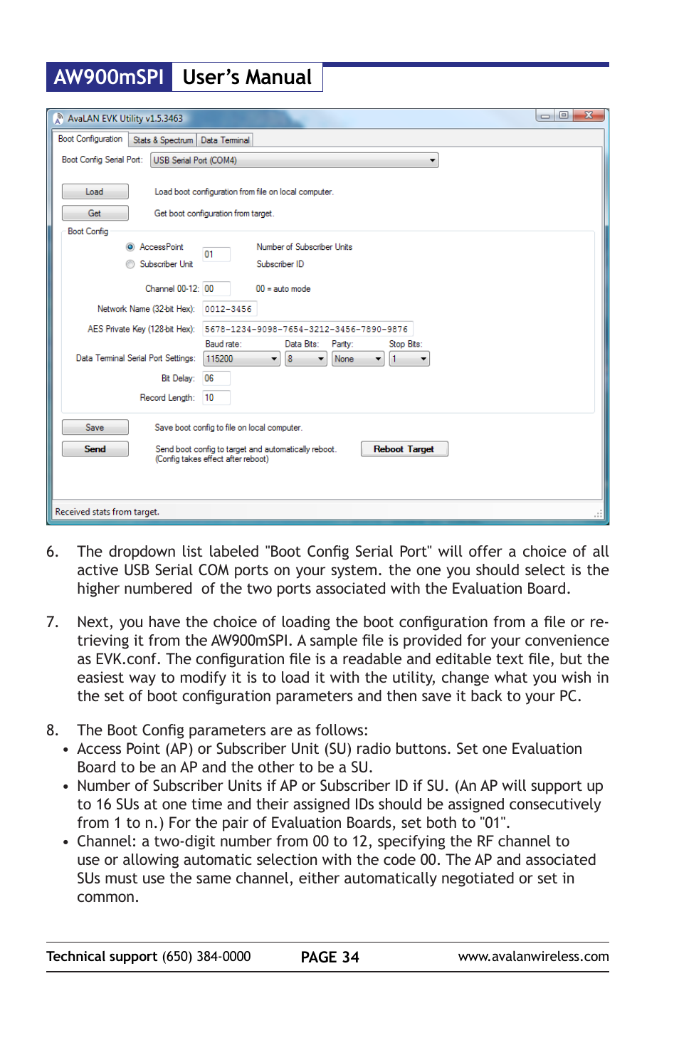 Aw900mspi user’s manual | AvaLAN Wireless AW900mSPI-10 User Manual | Page 34 / 40