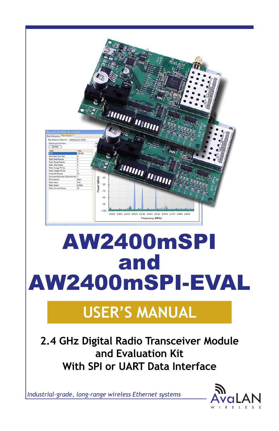 AvaLAN Wireless AW2400mSPI-10 User Manual | 40 pages