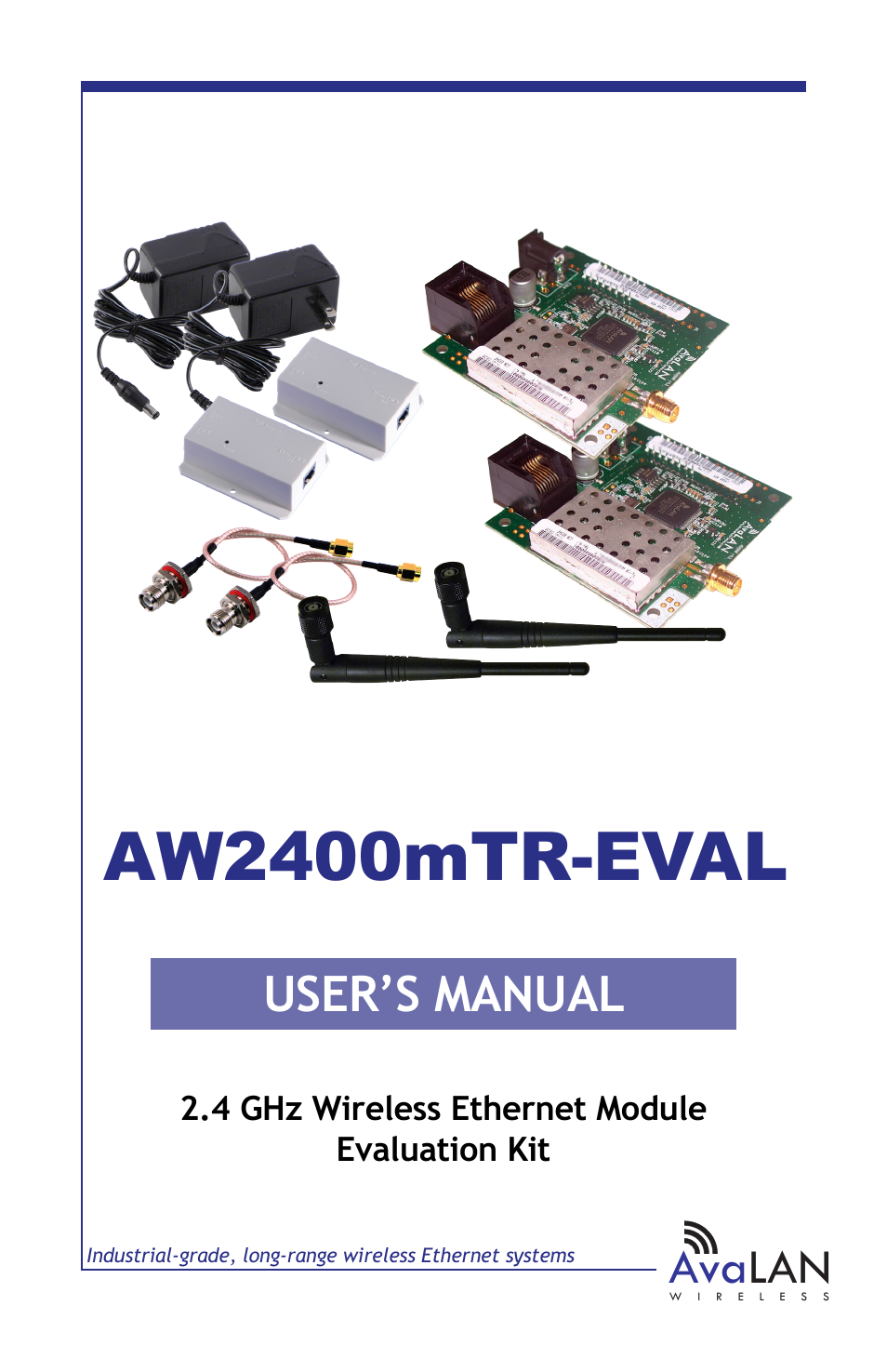 AvaLAN Wireless AW2400mTR-EVAL User Manual | 12 pages