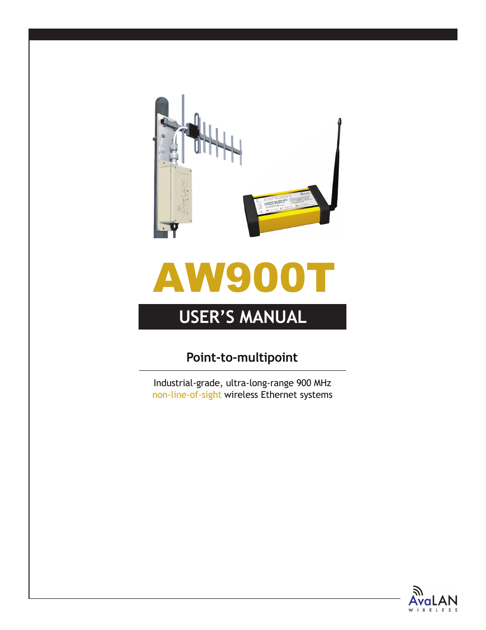 AvaLAN Wireless AW-900T User Manual | 8 pages