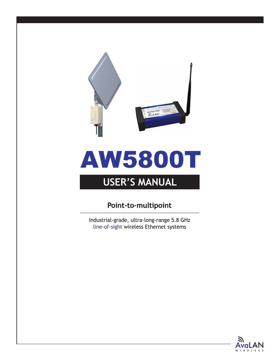 AvaLAN Wireless AW-5800T User Manual | 8 pages