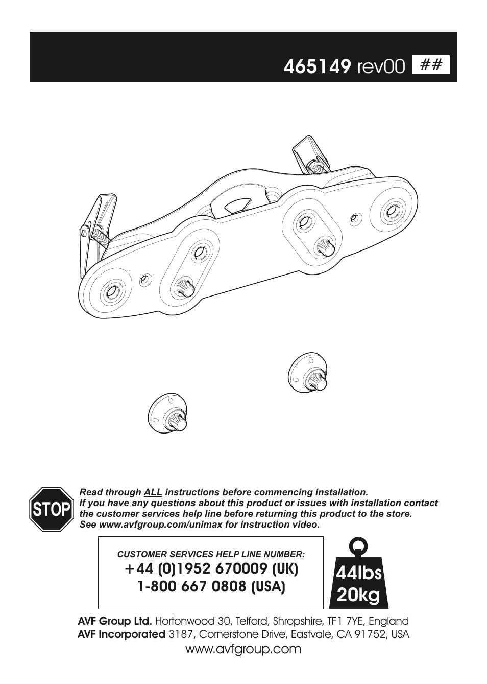 AVF Group ZML2400: Flat TV Mount for ANY WALL User Manual | 8 pages