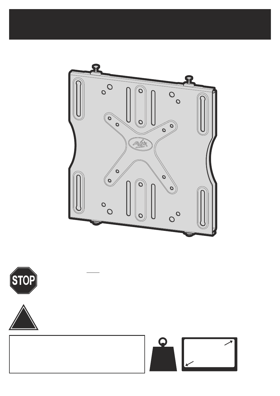 AVF Group EPL550PBK: Flat Panel TV Mount User Manual | 16 pages