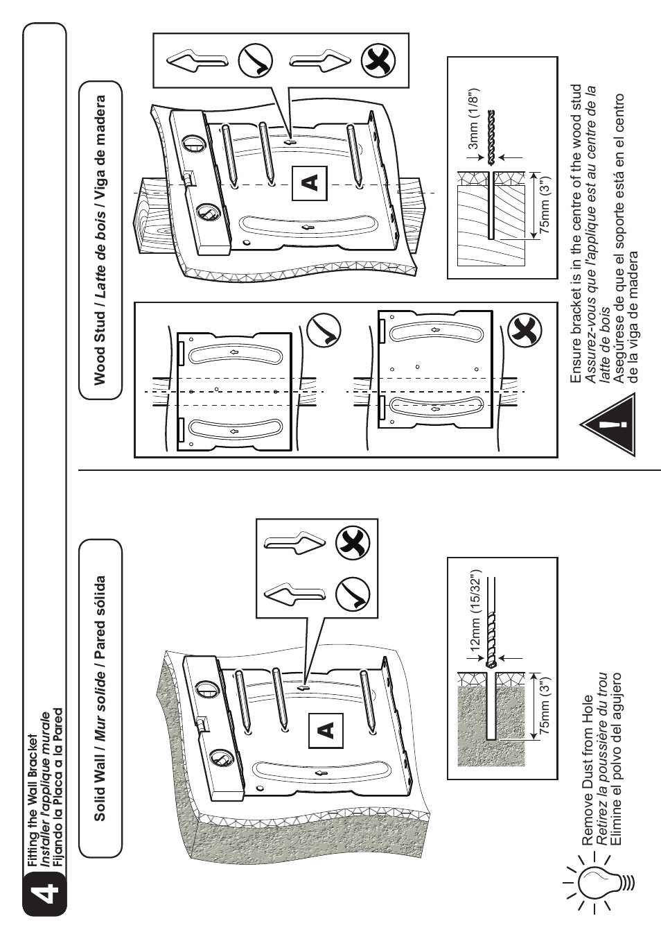 AVF Group GL600: TV Wall Mount User Manual | Page 12 / 14