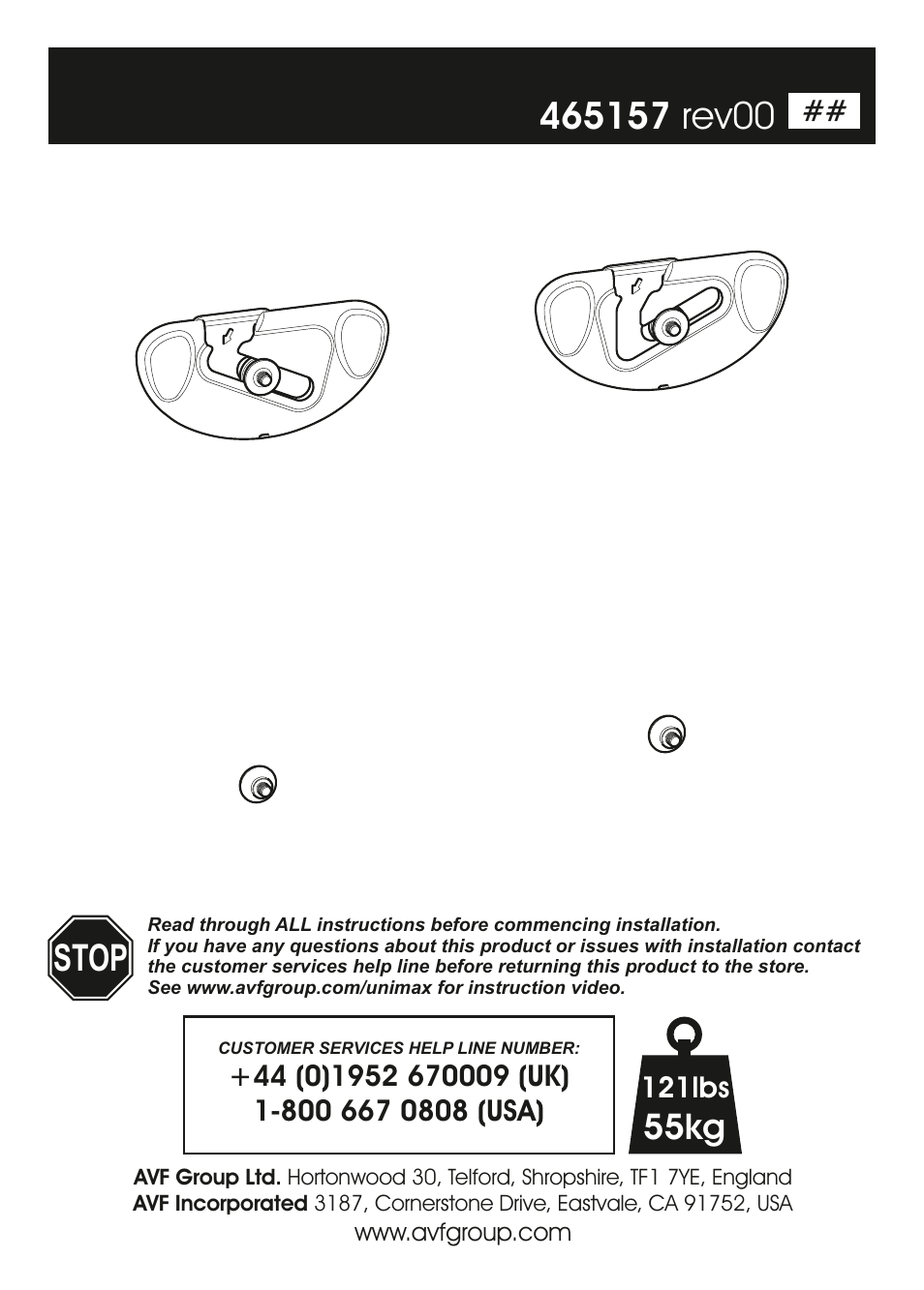 AVF Group ZML8350: Flat TV Wall Mount User Manual | 16 pages