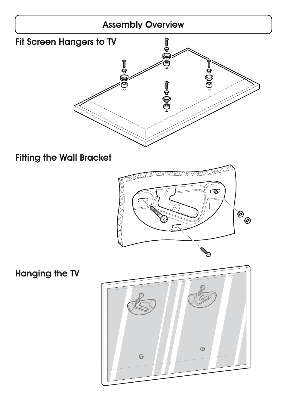 AVF Group ZML8350: Flat TV Wall Mount User Manual | Page 2 / 16