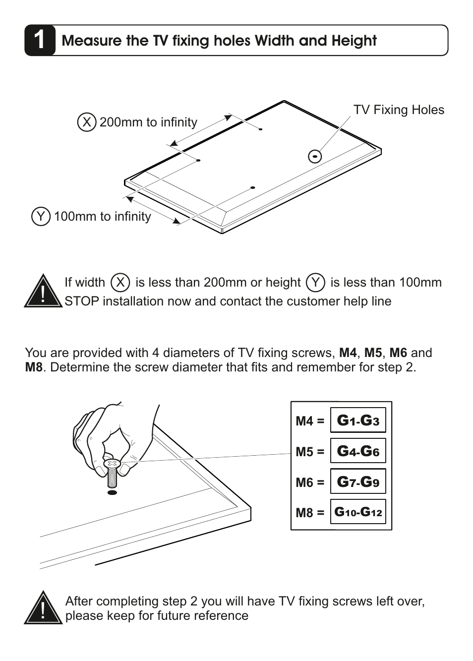 AVF Group ZML8350: Flat TV Wall Mount User Manual | Page 7 / 16