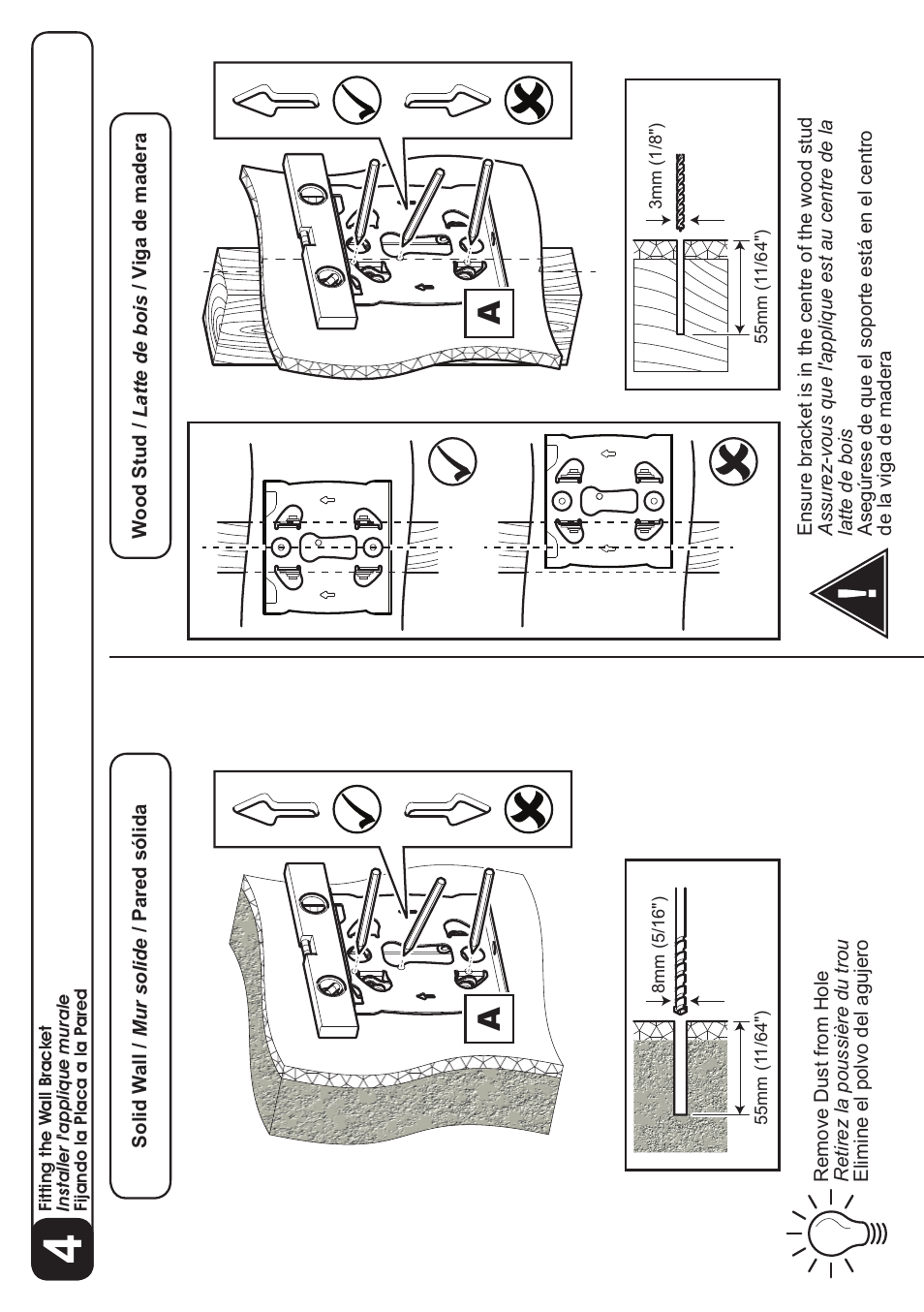 AVF Group GL101: TV Wall Mount User Manual | Page 8 / 10