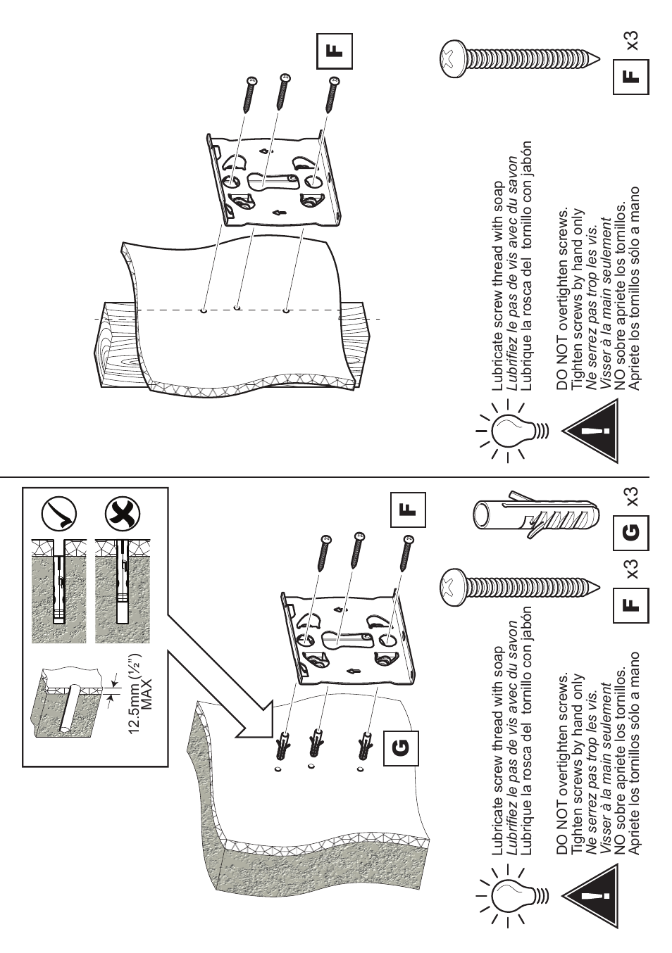 AVF Group GL101: TV Wall Mount User Manual | Page 9 / 10