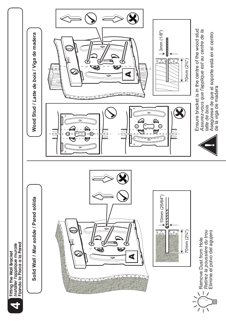 AVF Group GL401: TV Wall Mount User Manual | Page 10 / 12