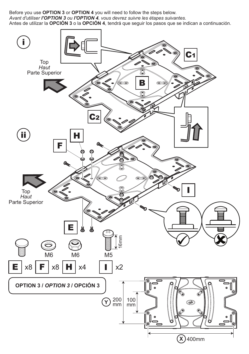 Fi ii | AVF Group GL601: TV Wall Mount User Manual | Page 8 / 14