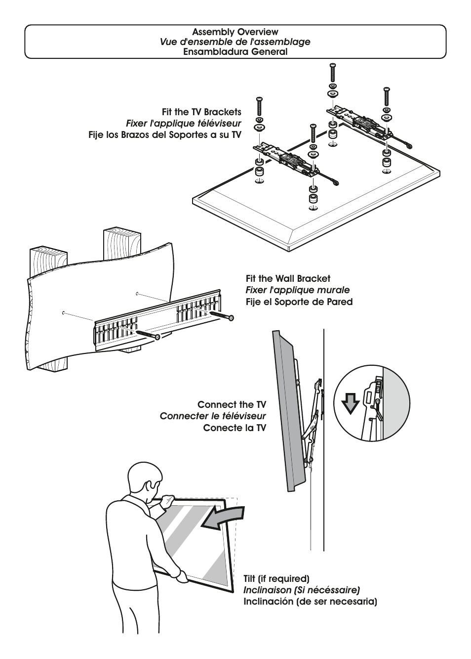 AVF Group ZL8601K: TV Wall Mount User Manual | Page 2 / 12