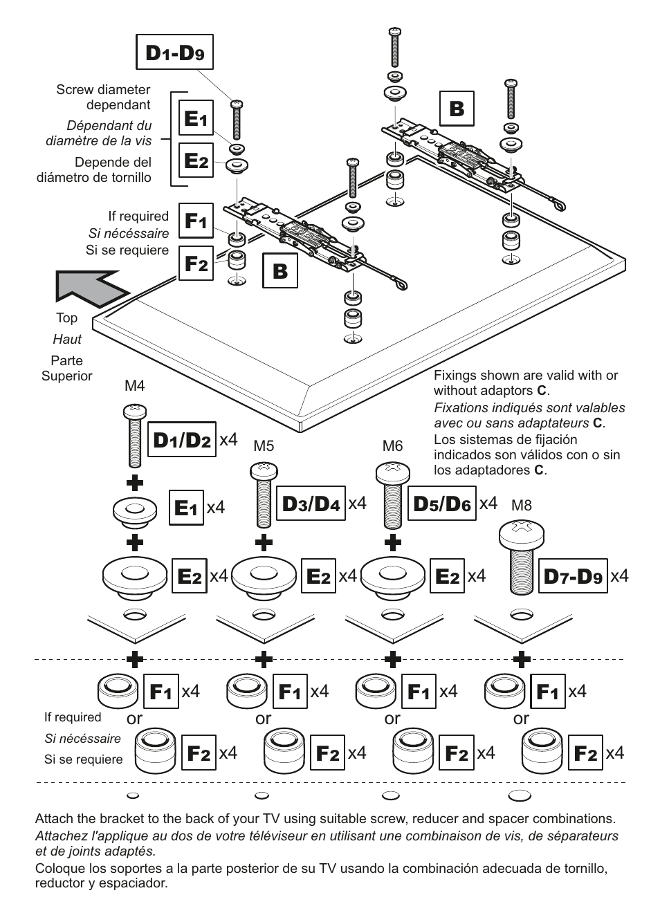 AVF Group ZL8601K: TV Wall Mount User Manual | Page 9 / 12