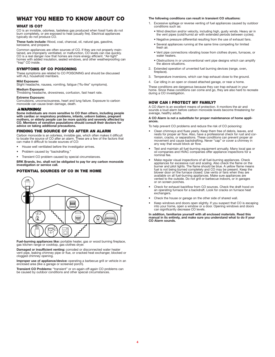 What you need to know about co | BRK electronic FCD2N User Manual | Page 4 / 6