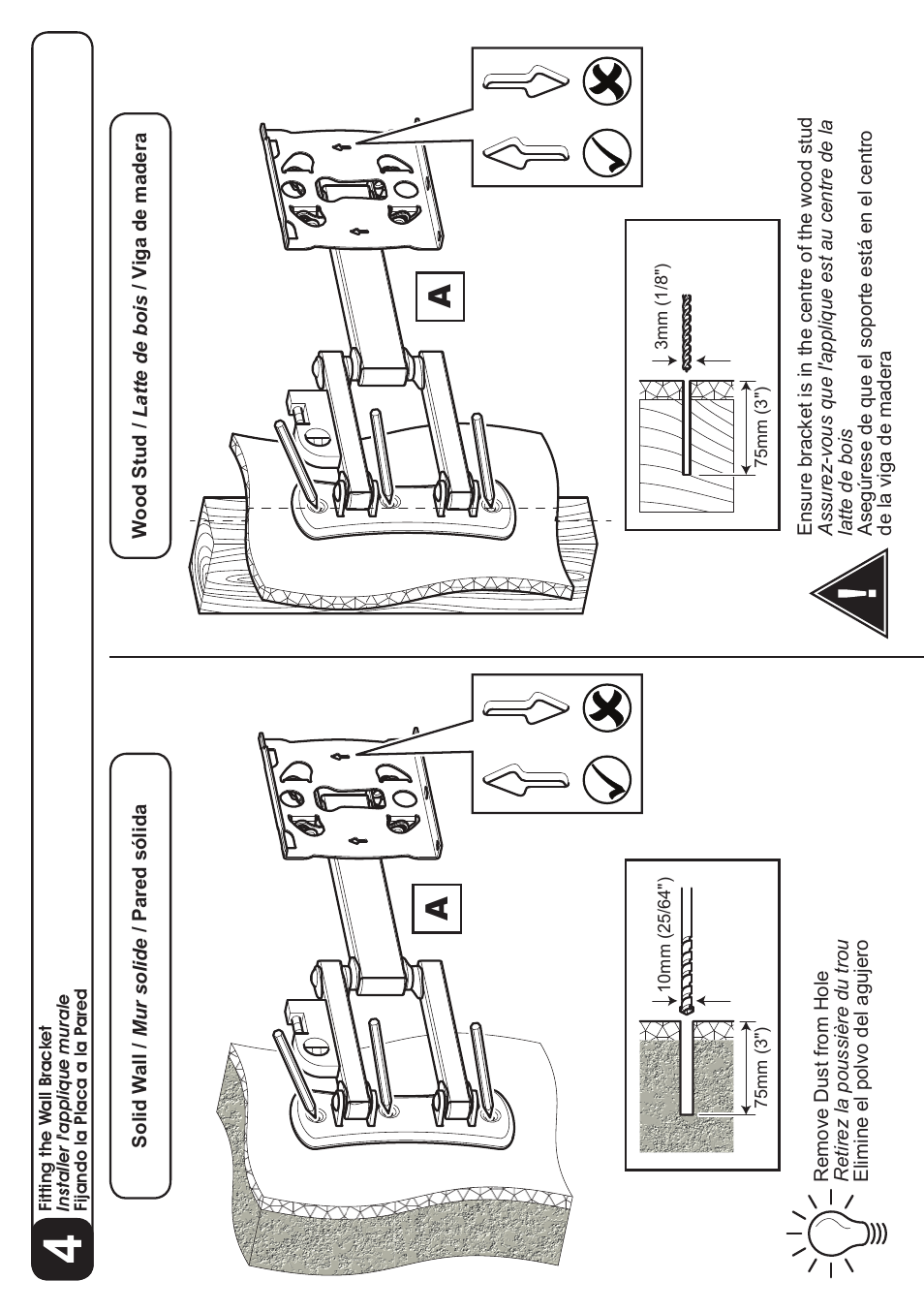 AVF Group GL204: TV Wall Mount User Manual | Page 10 / 12