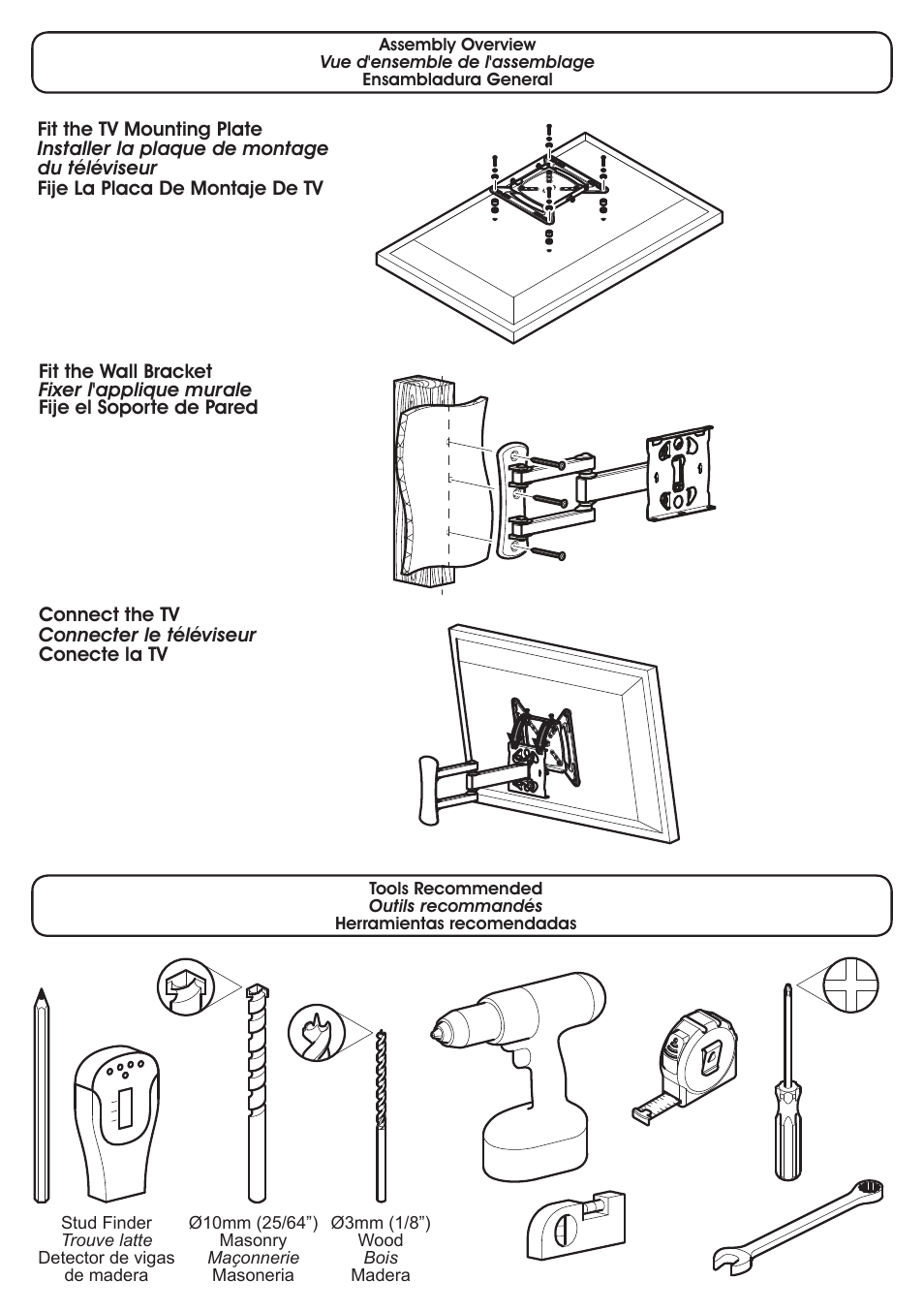 AVF Group GL204: TV Wall Mount User Manual | Page 2 / 12