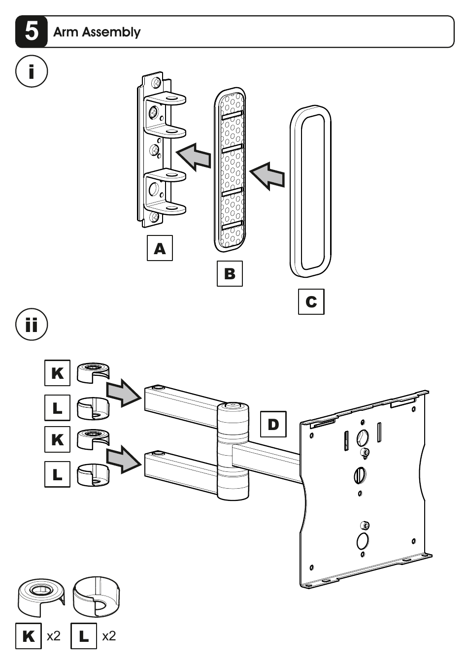 AVF Group EPL554PBK: Flat Panel TV Mount User Manual | Page 14 / 16