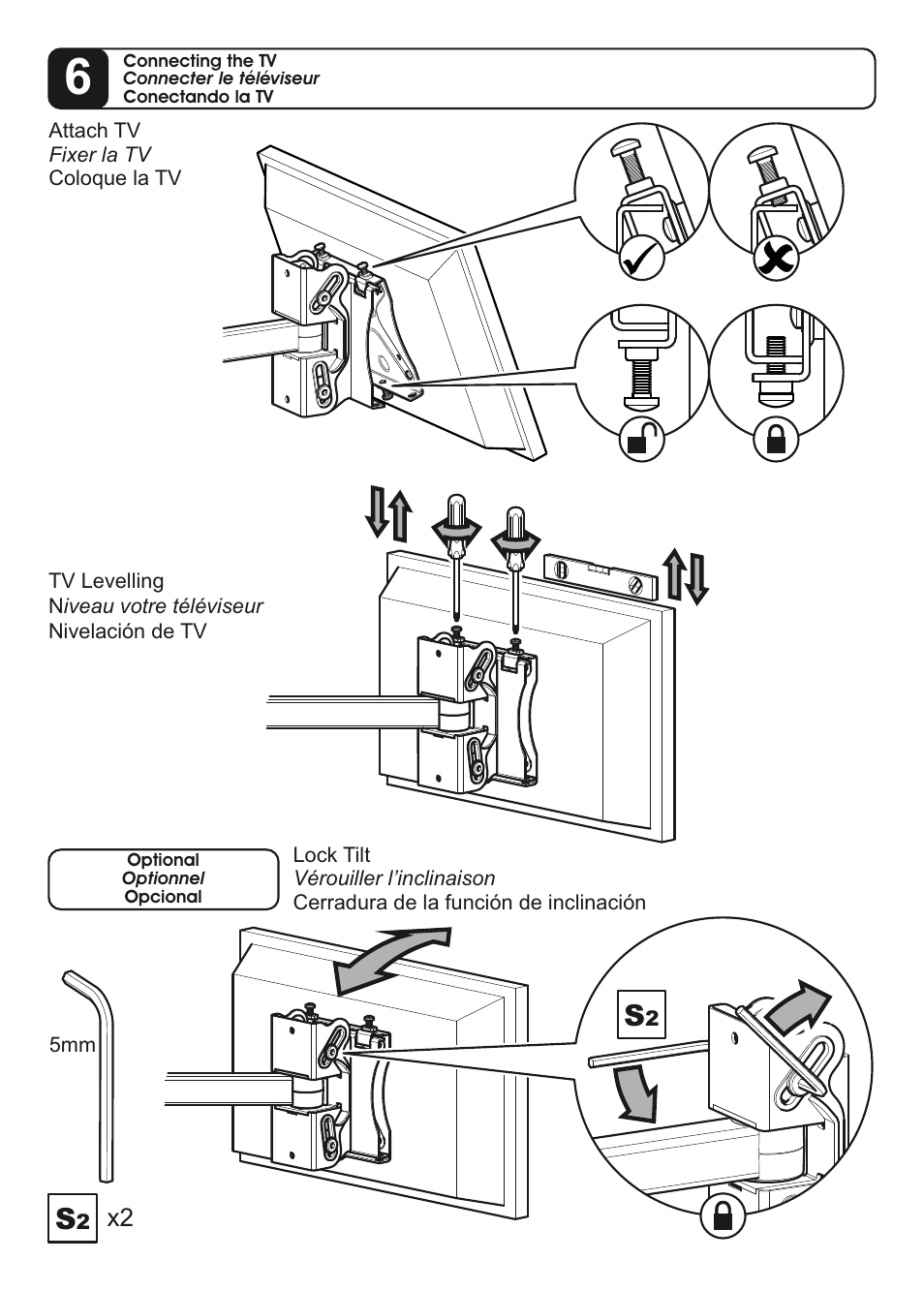 AVF Group YUL204: TV Mount User Manual | Page 12 / 12