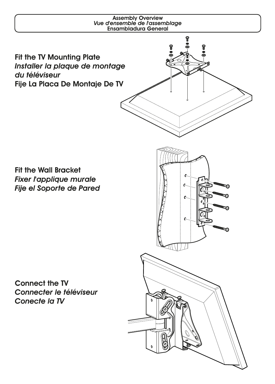 AVF Group YUL204: TV Mount User Manual | Page 2 / 12
