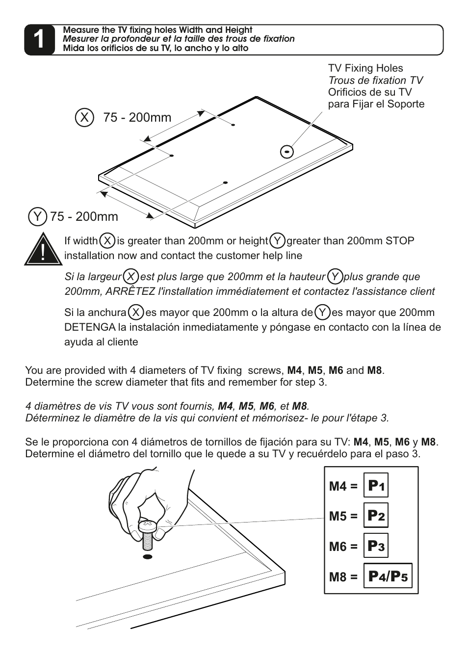 AVF Group YUL204: TV Mount User Manual | Page 6 / 12