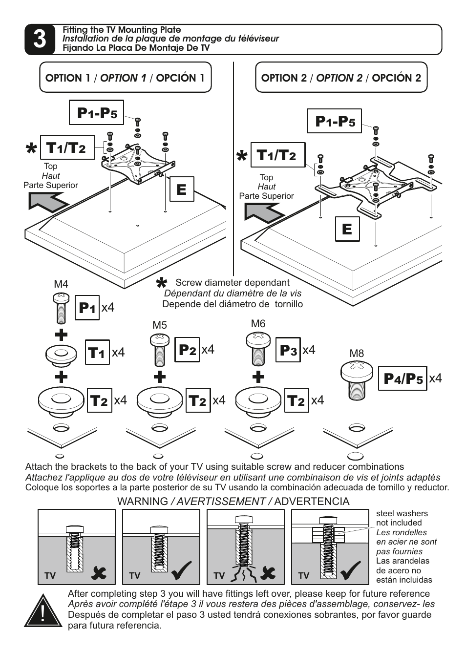 AVF Group YUL204: TV Mount User Manual | Page 9 / 12