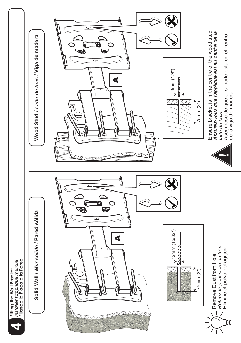 AVF Group GL404: TV Wall Mount User Manual | Page 10 / 12