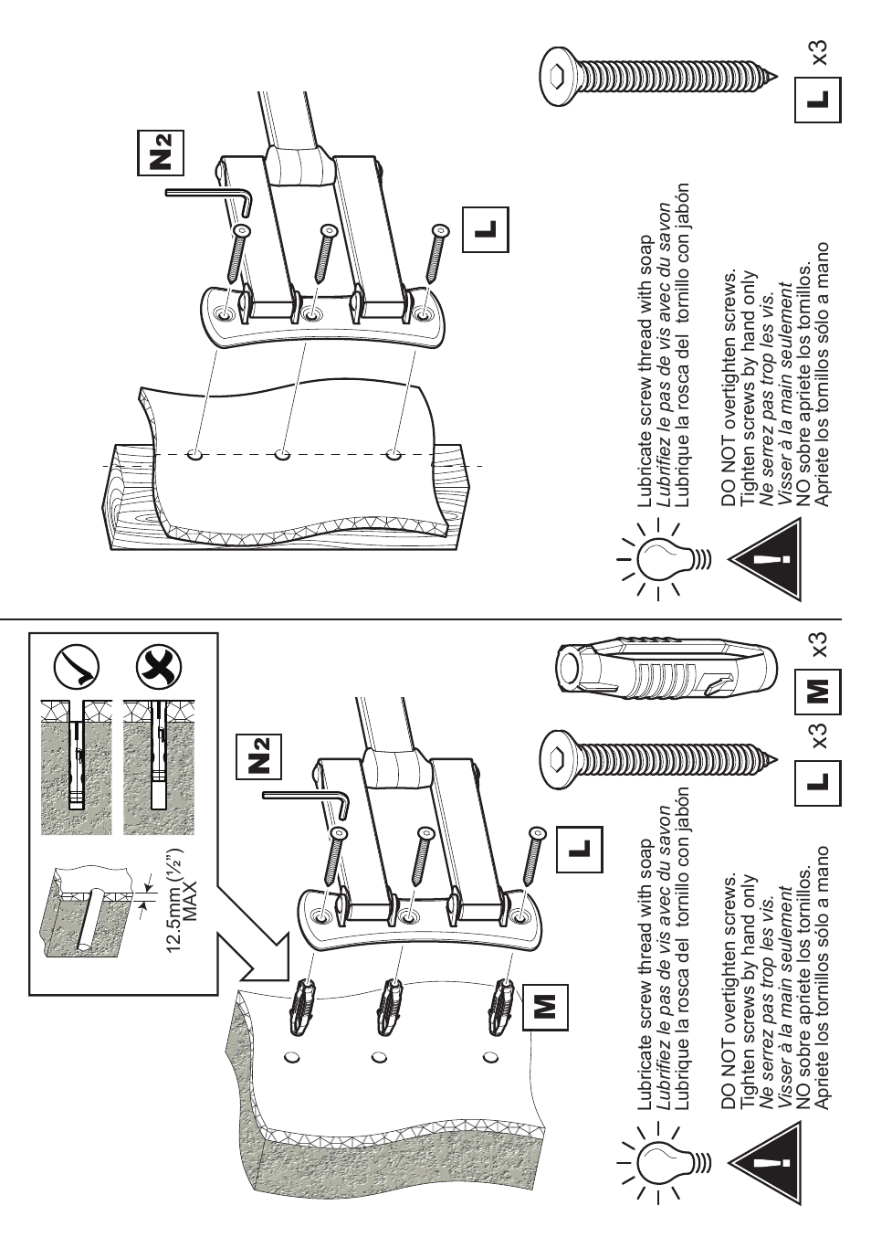 Lm l | AVF Group GL404: TV Wall Mount User Manual | Page 11 / 12