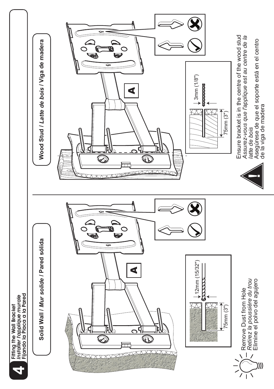 AVF Group GL604: TV Wall Mount User Manual | Page 12 / 14