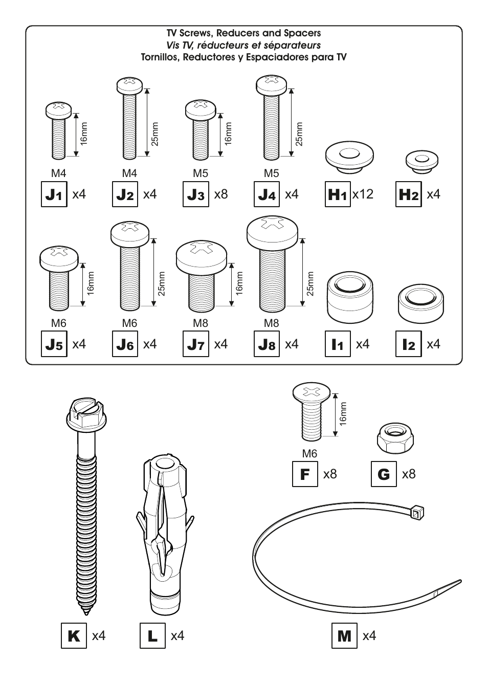 AVF Group ZNL454: TV Wall Mount User Manual | Page 5 / 16
