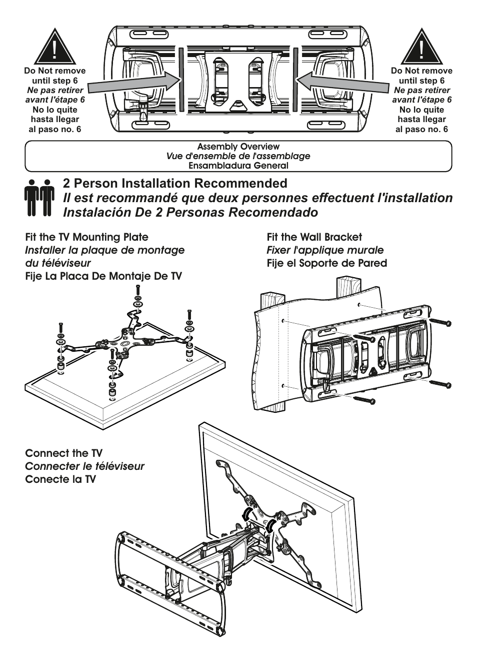 AVF Group ZNL655: TV Wall Mount User Manual | Page 2 / 16