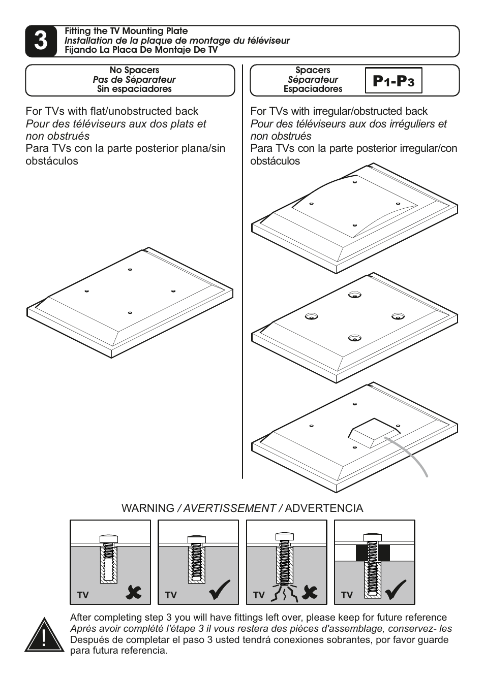 AVF Group YUL404: TV Mount User Manual | Page 10 / 16