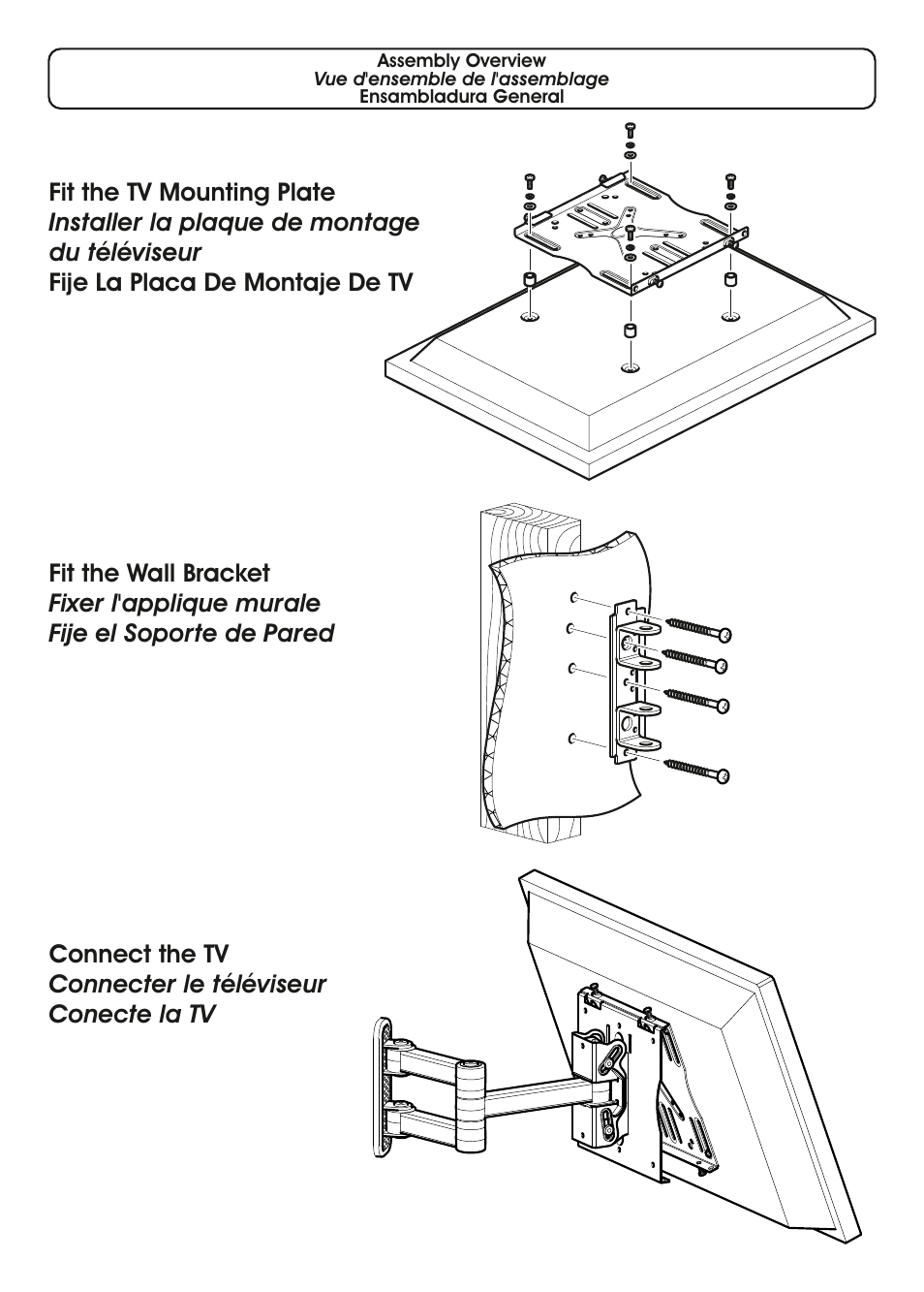 AVF Group YUL404: TV Mount User Manual | Page 2 / 16