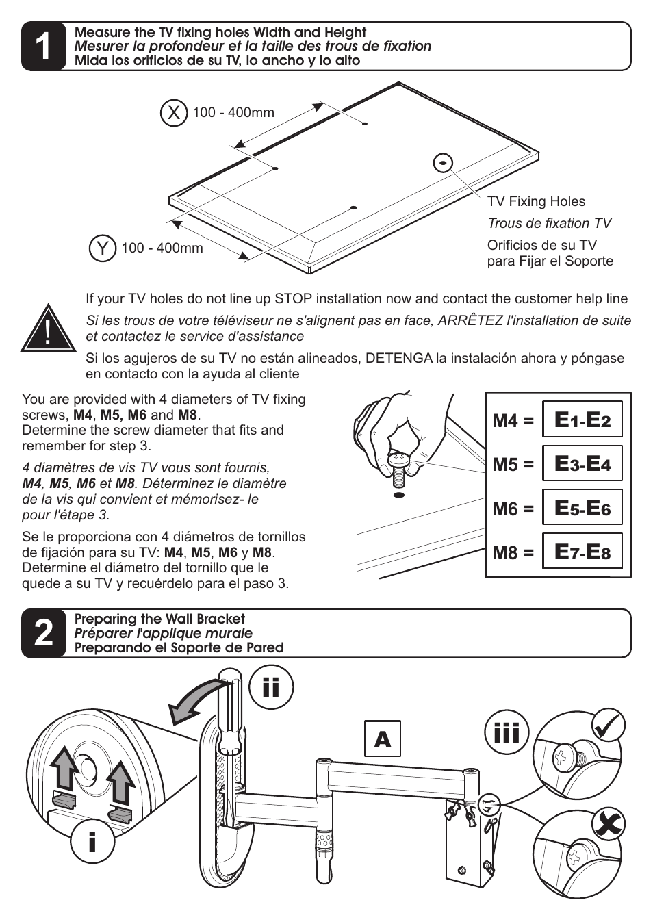 AVF Group ZL4704: LED/LCD TV Wall Mount User Manual | Page 6 / 12