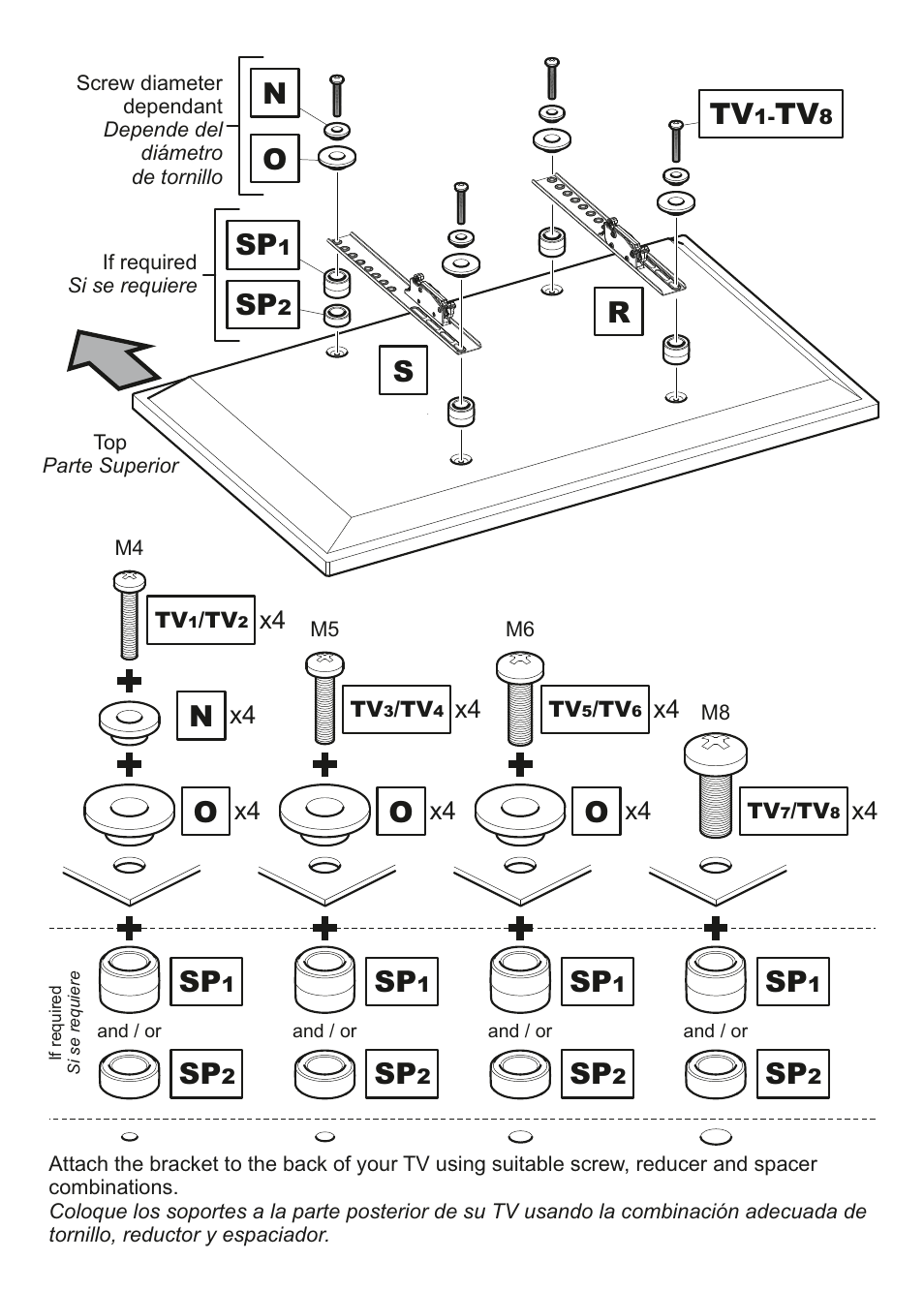 AVF Group ESL422B: Flat Panel TV Mount with AV Shelving User Manual | Page 7 / 16
